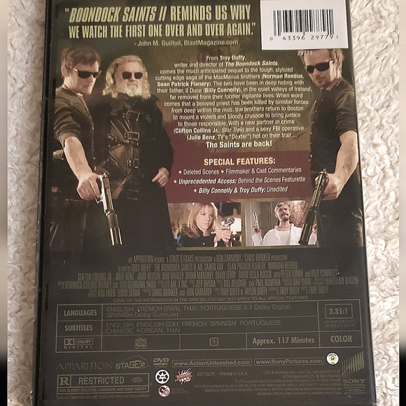 🌈-"BOONDOCK SAINTS 2" DVD 📀 - Picture 2 of 3